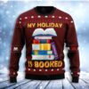 Booked Is My Holiday Womens Christmas Ugly Sweater - Narides