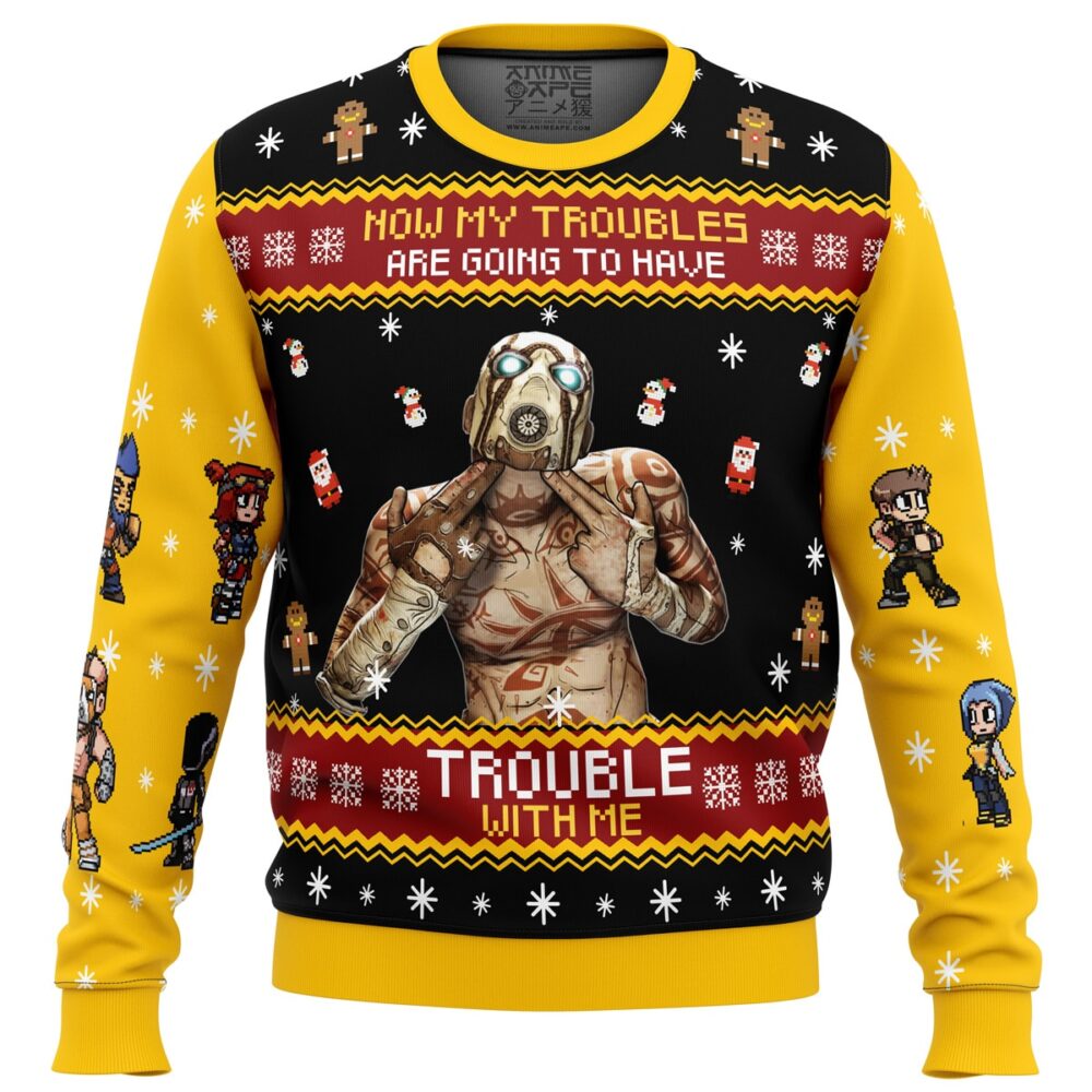 Borderlands Ugly Christmas Sweater - Holiday Jumper Sweatshirt - Narides