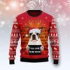 Boston Terrier Too Late To Be Good Christmas Christmas Limited Ugly Sweater - Narides