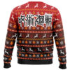 Bottons Symbol Jujutsu Kaisen Ugly Christmas Sweater - Holiday Jumper Sweatshirt - Narides