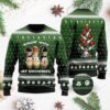 Bowling Rolling With My Snowmies Green Christmas Ugly Sweater - Narides