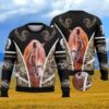 Brown Horse Christmas Awesome Ugly Sweater - Narides