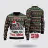 Bulldogs Through The Snow Christmas Pet Lover Christmas Limited Ugly Sweater - Narides