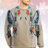 Butterfly Flower Lttlj Christmas Crewneck Sweatshirts Merry Christmas Ugly Sweater - Narides