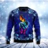 Butterfly Galaxy Christmas Limited Ugly Sweater - Narides