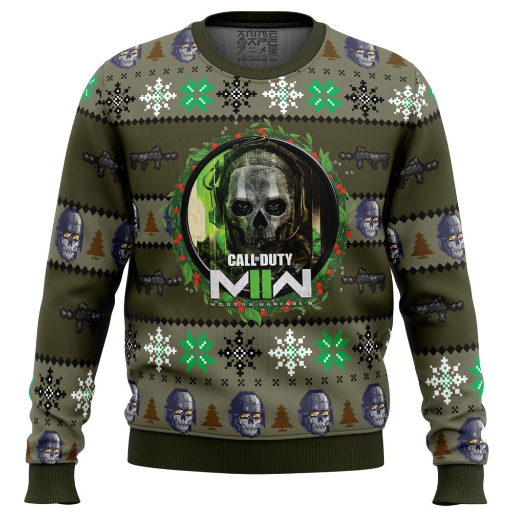 Call of Duty Modern Warfare 2 Ugly Christmas Sweater - Holiday Jumper Sweatshirt - Narides