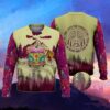 Campervan Into Forest Hippie Camping Christmas Awesome Ugly Sweater - Narides