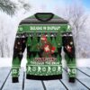 Camping Believe In Bigfoot Squatching Through The Snow Christmas Awesome Ugly Sweater - Narides