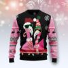 Candy Cane Flamingo G5127 Friends Flamingo Lover Funny Family Party Ideas Christmas Jumper Limited Ugly Sweater - Narides