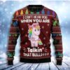 Cant Hear You Unicorn Christmas Awesome Ugly Sweater - Narides