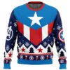 Captain America Ugly Christmas Sweater - Holiday Jumper Sweatshirt - Narides