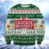 Cascade Draught Merry Xmas Chritsmas Christmas Awesome Ugly Sweater - Narides