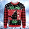 Cat Ho Ho No Christmas Ugly Sweater - Narides