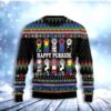 Cat Lgbt Color Happy Purride Womens Christmas Awesome Ugly Sweater - Narides