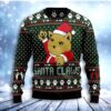 Cat Santa Claws Womens Christmas Limited Ugly Sweater - Narides