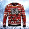 Cat Scratch Christmas Awesome Ugly Sweater - Narides