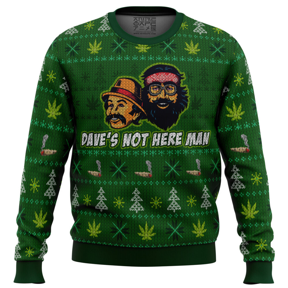 Cheech And Chong Ugly Christmas Sweater - Holiday Jumper Sweatshirt - Narides