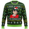 Cheer Up Dude My Teen Romantic Comedy SNAFU Ugly Christmas Sweater - Holiday Jumper Sweatshirt - Narides