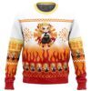 Chibi Christmas Kyojuro Rengoku Demon Slayer Ugly Christmas Sweatshirt - Narides