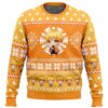 Chibi Christmas Zenitsu Agatsuma Demon Slayer Ugly Christmas Sweatshirt - Narides