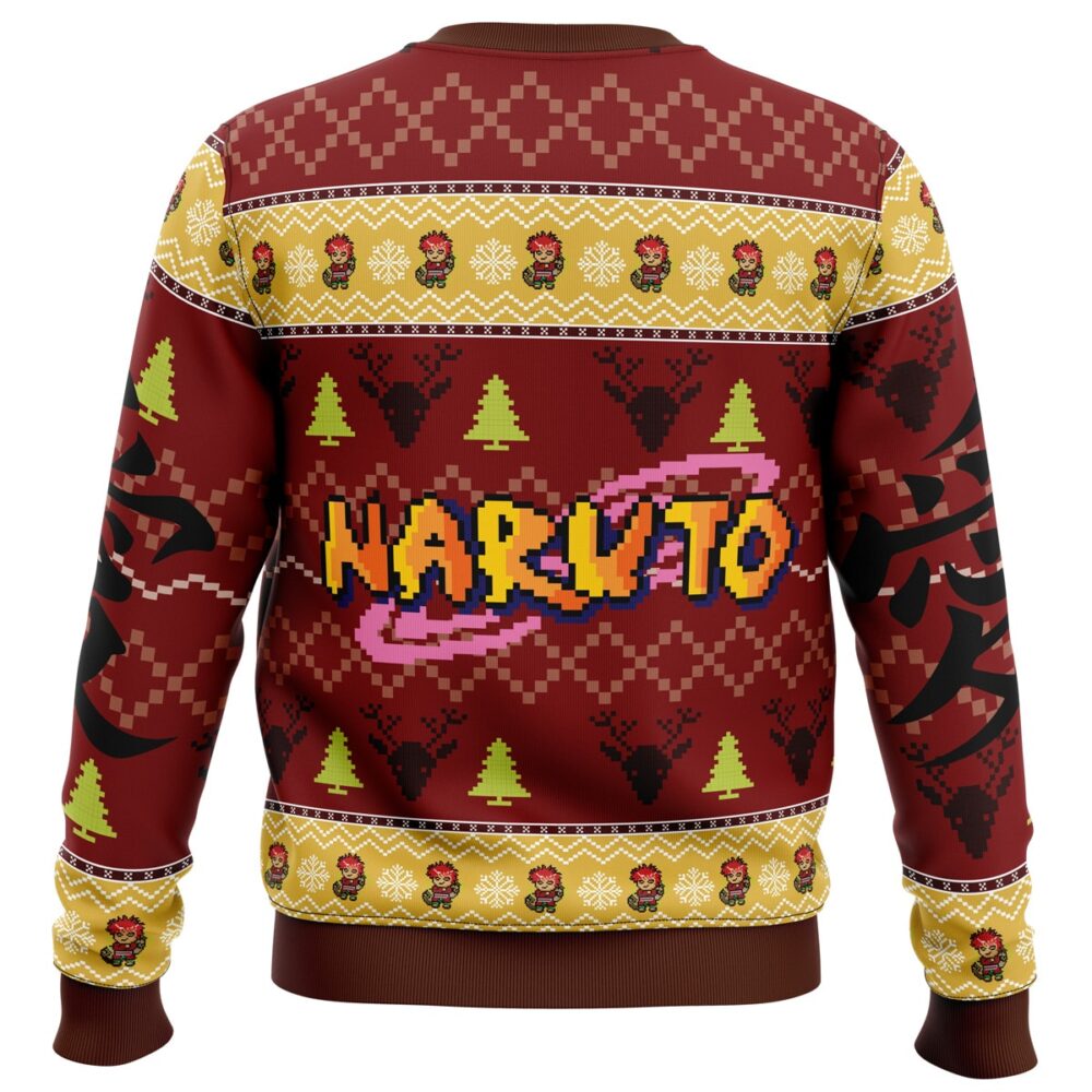 Chibi Gaara Shippuden Ugly Christmas Sweater - Holiday Jumper Sweatshirt - Narides