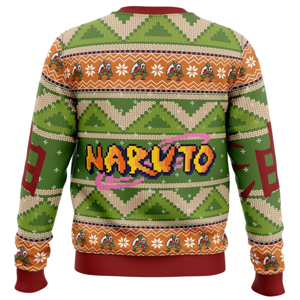 Chibi Jiraiya Shippuden Ugly Christmas Sweater - Holiday Jumper Sweatshirt - Narides