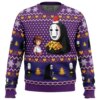 Chihiro and No Face Spirited Away Ugly Christmas Sweater - Holiday Jumper Sweatshirt - Narides