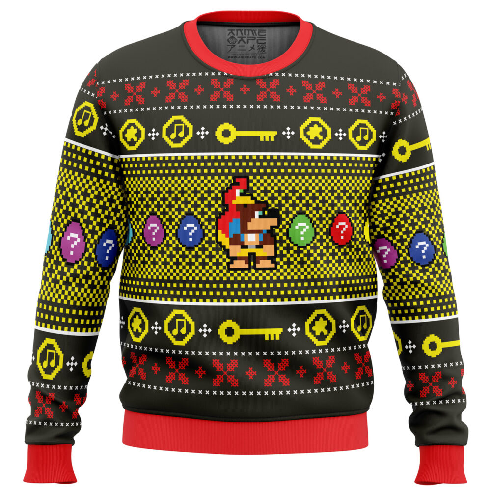 Christmas Banjo-Kazooie Ugly Christmas Sweater - Holiday Jumper Sweatshirt - Narides