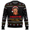 Christmas Because I Don't Care Parks and Recreation Ugly Christmas Sweater - Holiday Jumper Sweatshirt - Narides