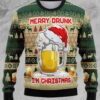 Christmas Beer 3d Print Classic Crewneck Sweatshirt Limited Ugly Sweater - Narides