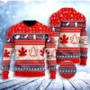 Christmas Canada Maple Leaf Christmas Ugly Sweater - Narides