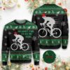 Christmas Cycling Oh What Fun It Is To Ride Christmas Ugly Sweater - Narides