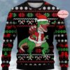 Christmas Dinosaur Limited Ugly Sweater - Narides