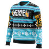 Christmas Flame Fire Force Ugly Christmas Sweater - Holiday Jumper Sweatshirt - Narides