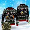 Christmas Funny Godzilla Awesome Ugly Sweater - Narides