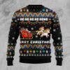 Christmas Hohoho Santa Claus Ride Unicorns Awesome Ugly Sweater - Narides