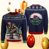 Christmas I Party With Sasquatch Camping Knitting Pattern 3d Fullprint Shirt Ugly Sweater - Narides