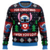 Christmas Love Stitch Ugly Christmas Sweater - Holiday Jumper Sweatshirt - Narides