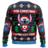 Christmas Love Stitch Ugly Christmas Sweater - Holiday Jumper Sweatshirt - Narides