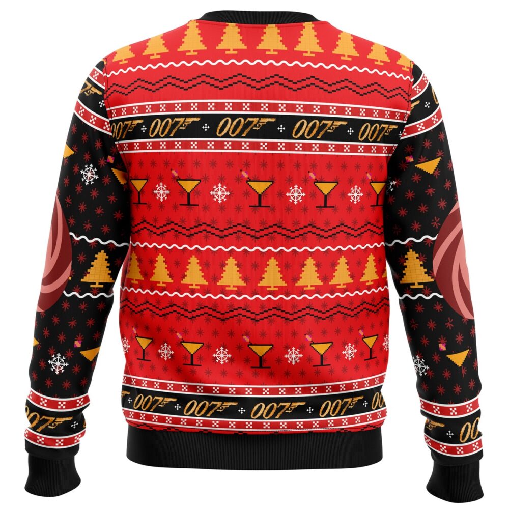 Christmas, Merry Christmas 007 James Bond Ugly Christmas Sweater - Holiday Jumper Sweatshirt - Narides