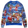 Christmas Santa Claus Drunk Beer Troll Happy Xmas Christmas Jumpers Limited Ugly Sweater - Narides