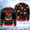 Christmas Santasquatch Camping Knitting Pattern Womens Christmas Awesome Ugly Sweater - Narides