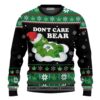 Christmas Weed Dont Care Bear Limited Ugly Sweater - Narides