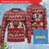 Personalized Christmas Mickey And Minnie Ugly Sweater - Mickey Disney Sweater - Ugly Christmas Sweater - Narides