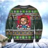 Chucky Chucky Bloody Xmas Horror Movie Christmas Limited Ugly Sweater - Narides