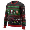 Classic Horror Christmas Ugly Christmas Sweater - Holiday Jumper Sweatshirt - Narides