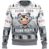 Clean Town Clean People Psycho-Pass Ugly Christmas Sweater - Holiday Jumper Sweatshirt - Narides