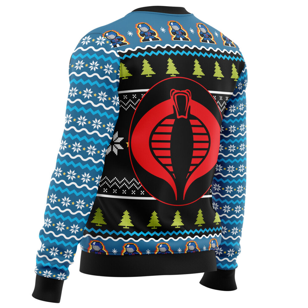 Cobra Commander Christmas Ugly Christmas Sweater - Holiday Jumper Sweatshirt - Narides