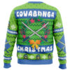 Cowabunga Leonardo Christmas Teenage Mutant Ninja Turtles Ugly Christmas Sweater - Holiday Jumper Sweatshirt - Narides