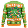 Cowabunga Michaelangelo Christmas Teenage Mutant Ninja Turtles Ugly Christmas Sweater - Holiday Jumper Sweatshirt - Narides